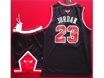  nba chicago bulls #23 jordan black[Suits]